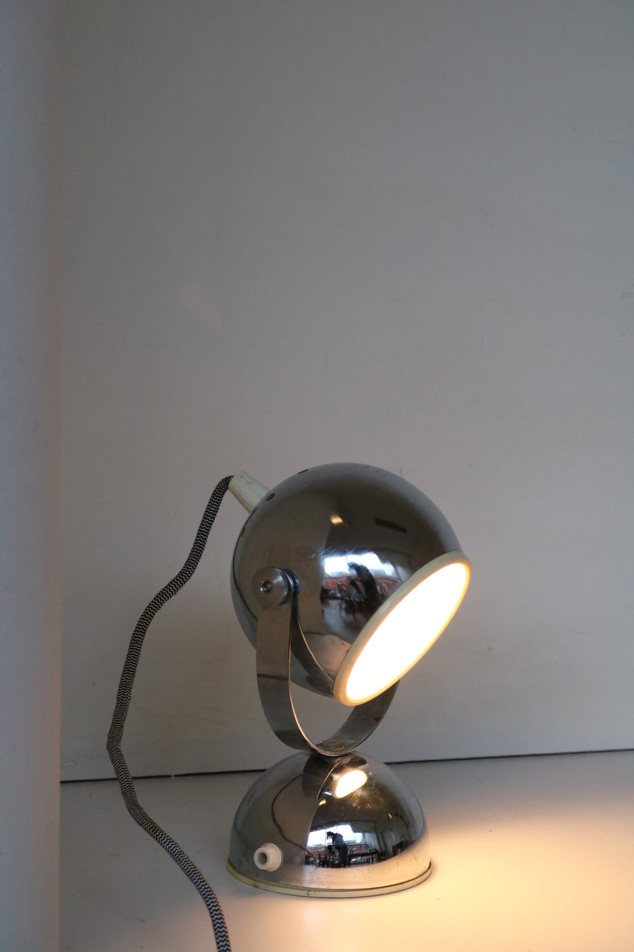 eyeball lamp chrome