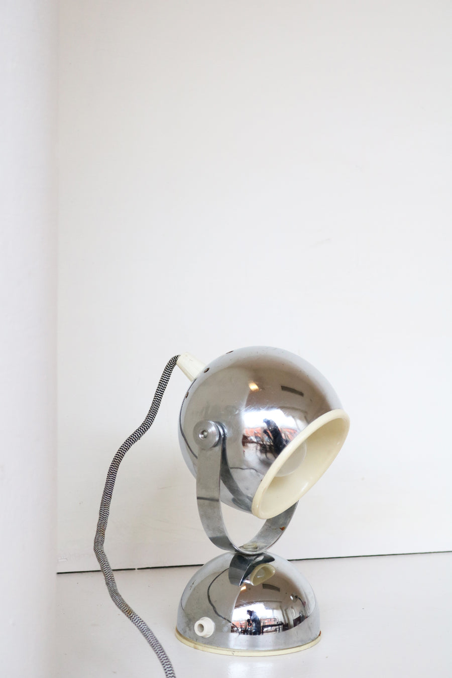 eyeball lamp chrome