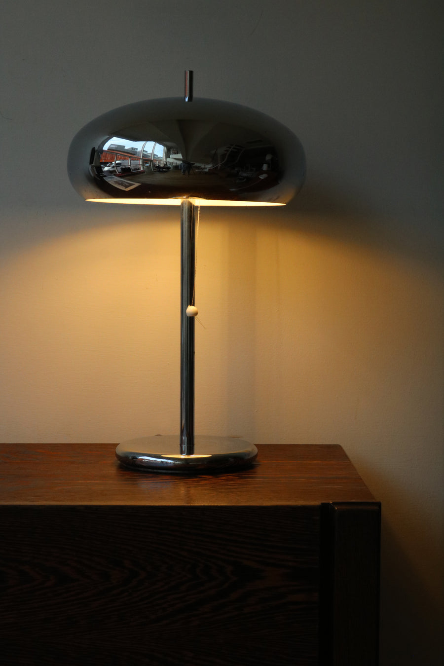 chrome tafellamp