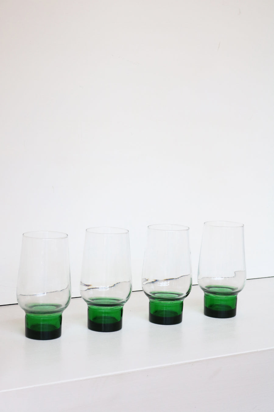 set waterglazen groene L