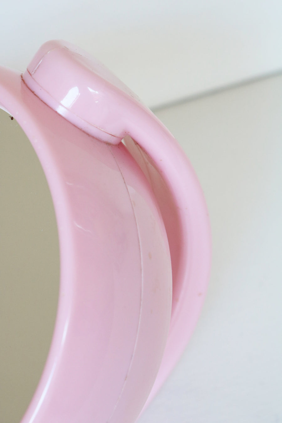 ronde spiegel roze